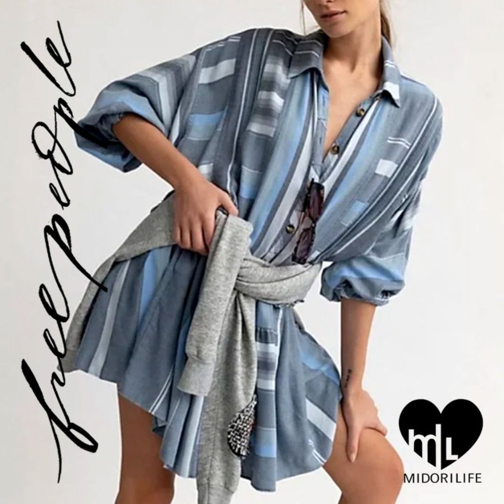 FREE PEOPLE Sunset Shirtdress